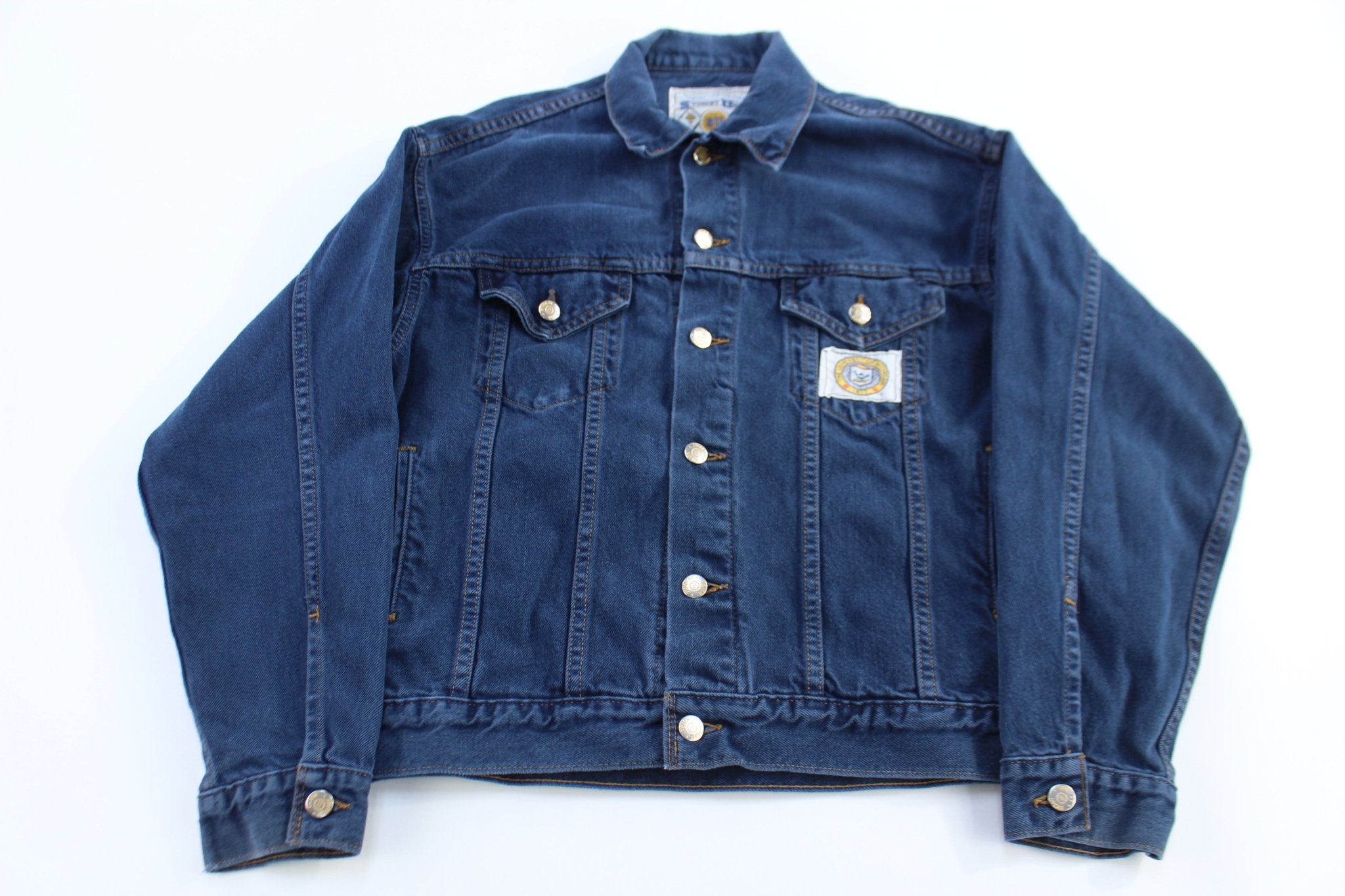 Vintage University of Michigan Wolverines Denim Jacket - jacket - Thrifted Threads