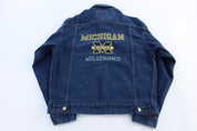 Vintage University of Michigan Wolverines Denim Jacket - jacket - Thrifted Threads