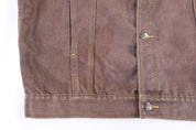Vintage Varcity Brown Lightweight Jacket - Jacket - Thrifted Threads