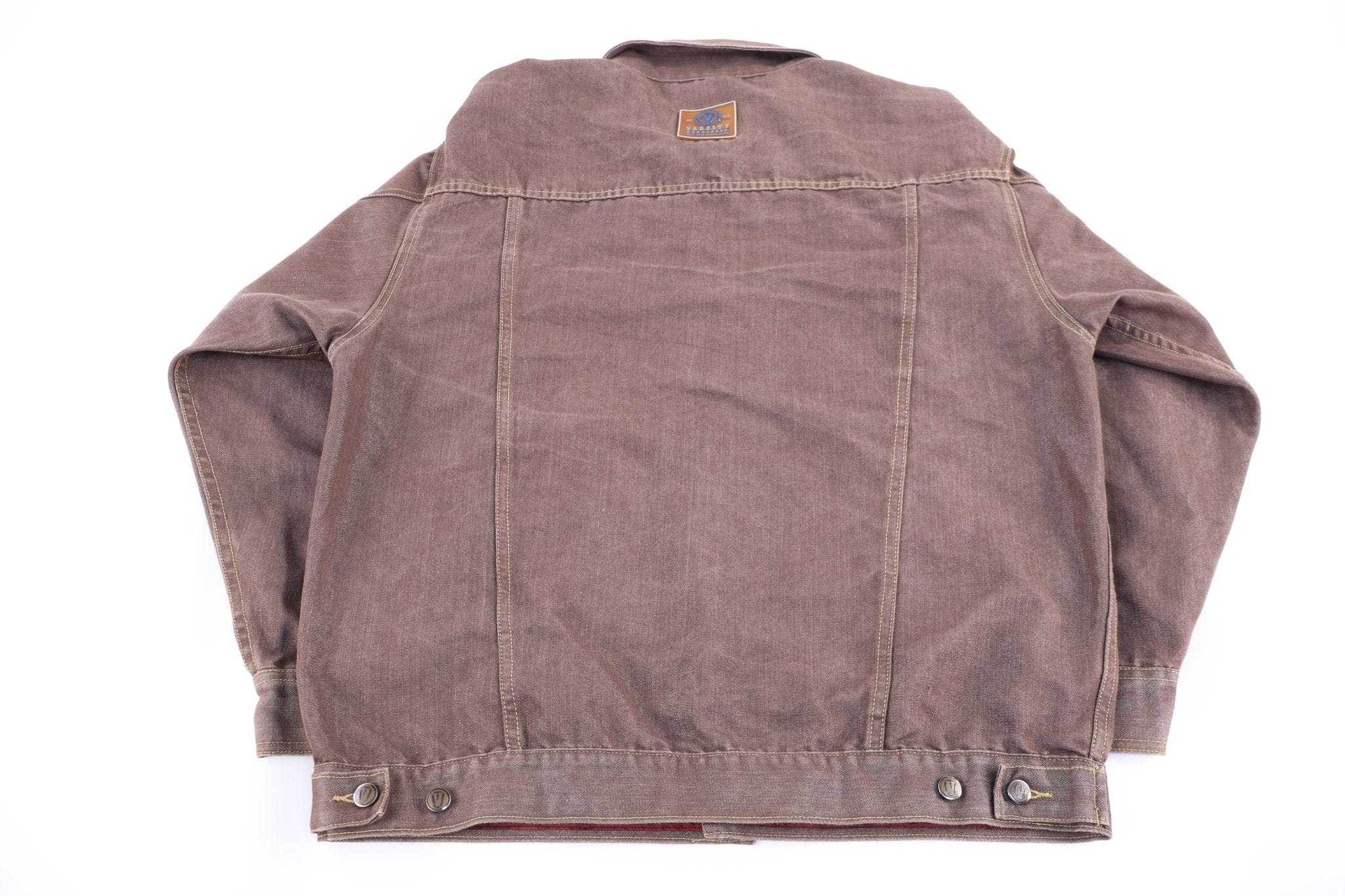 Vintage Varcity Brown Lightweight Jacket - Jacket - Thrifted Threads