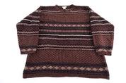 Vintage W Casuals Multipatterned Knit Sweater - Sweater - Thrifted Threads