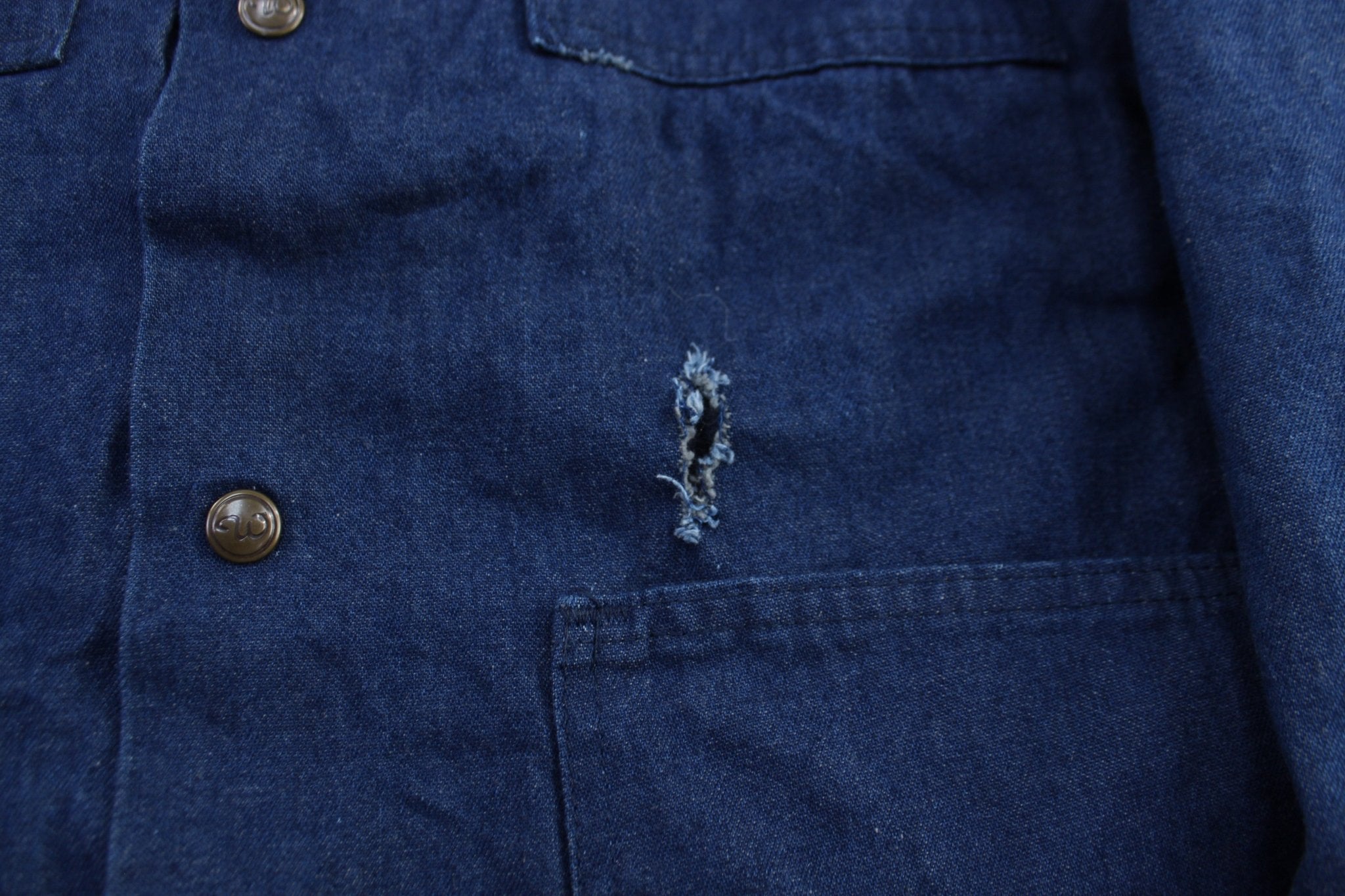 Vintage Walls Blizard - Pruf Blanket Lined Denim Chore Jacket - ThriftedThreads.com