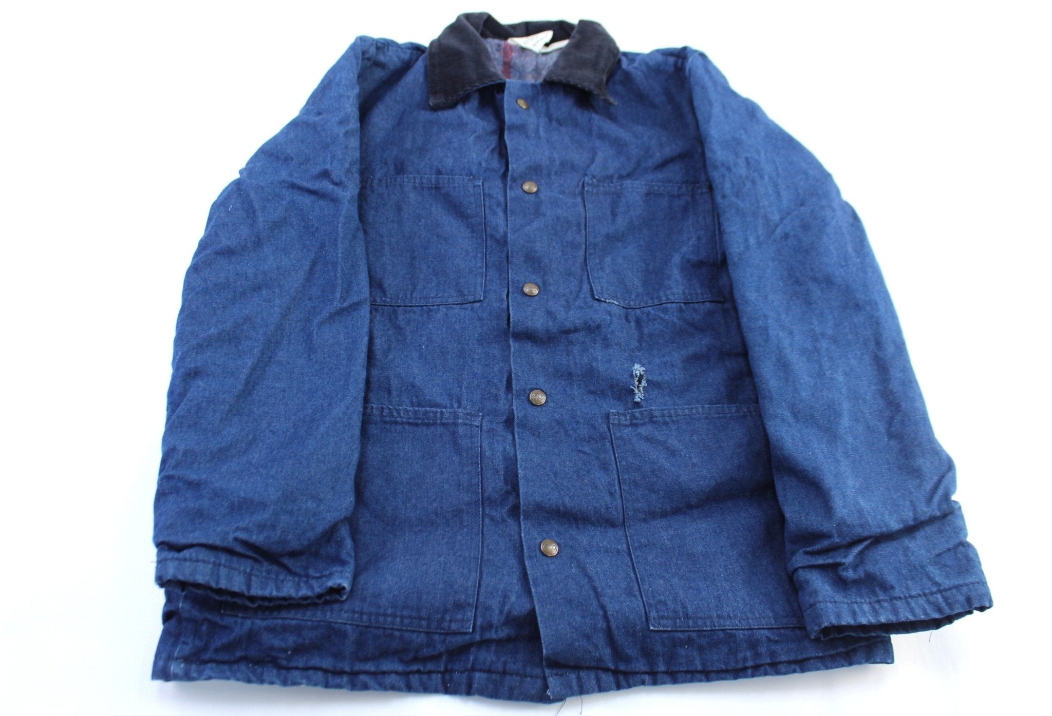 Vintage Walls Blizard-Pruf Blanket Lined Denim Chore Jacket - Jacket - Thrifted Threads
