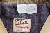 Vintage Walls Blizard - Pruf Blanket Lined Tan Chore Jacket - ThriftedThreads.com