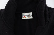 Vintage Walt Disney World Embroidered Black Pullover Jacket - ThriftedThreads.com