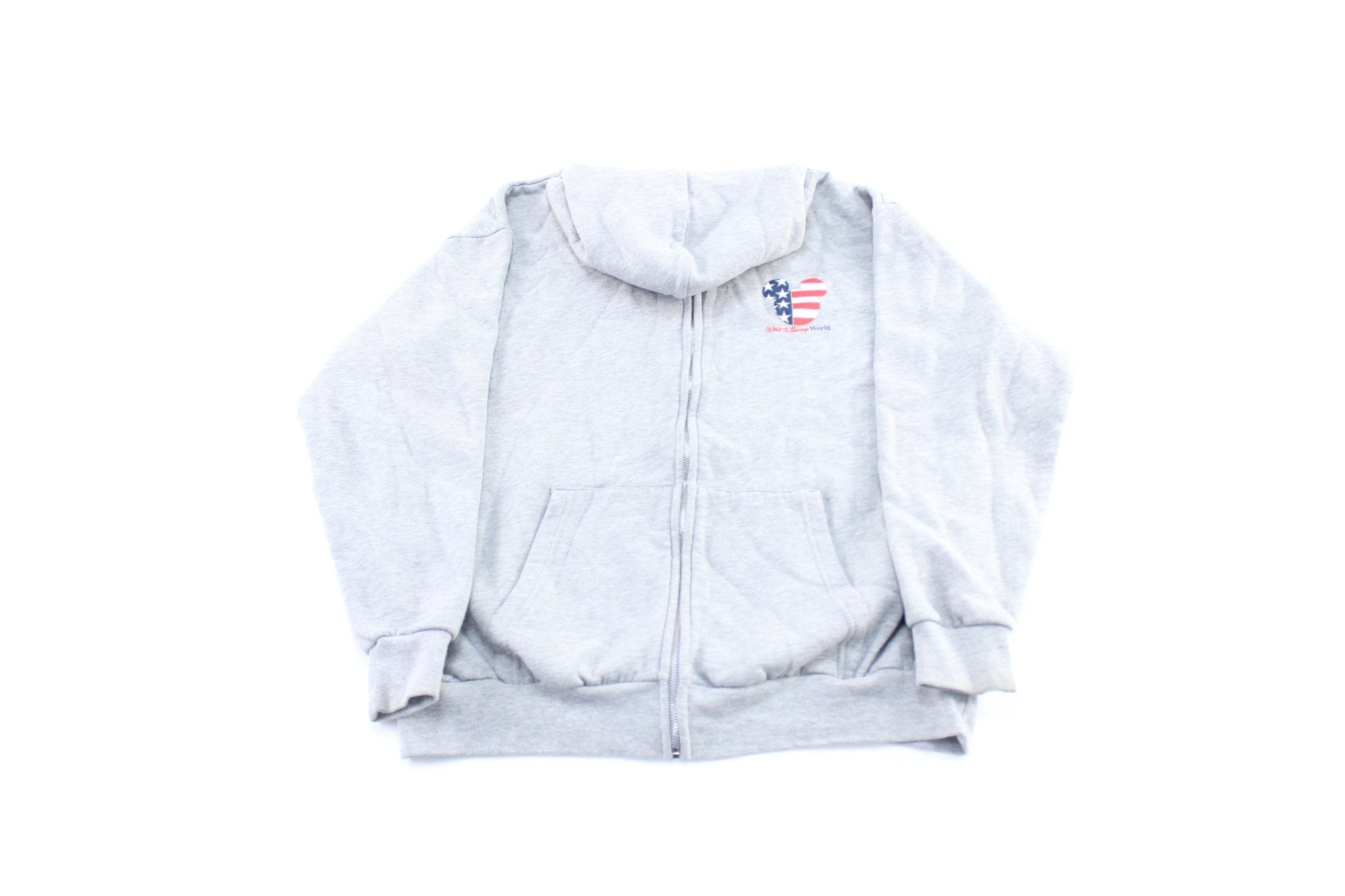 Vintage Walt Disney World USA Zip Up Hoodie - ThriftedThreads.com