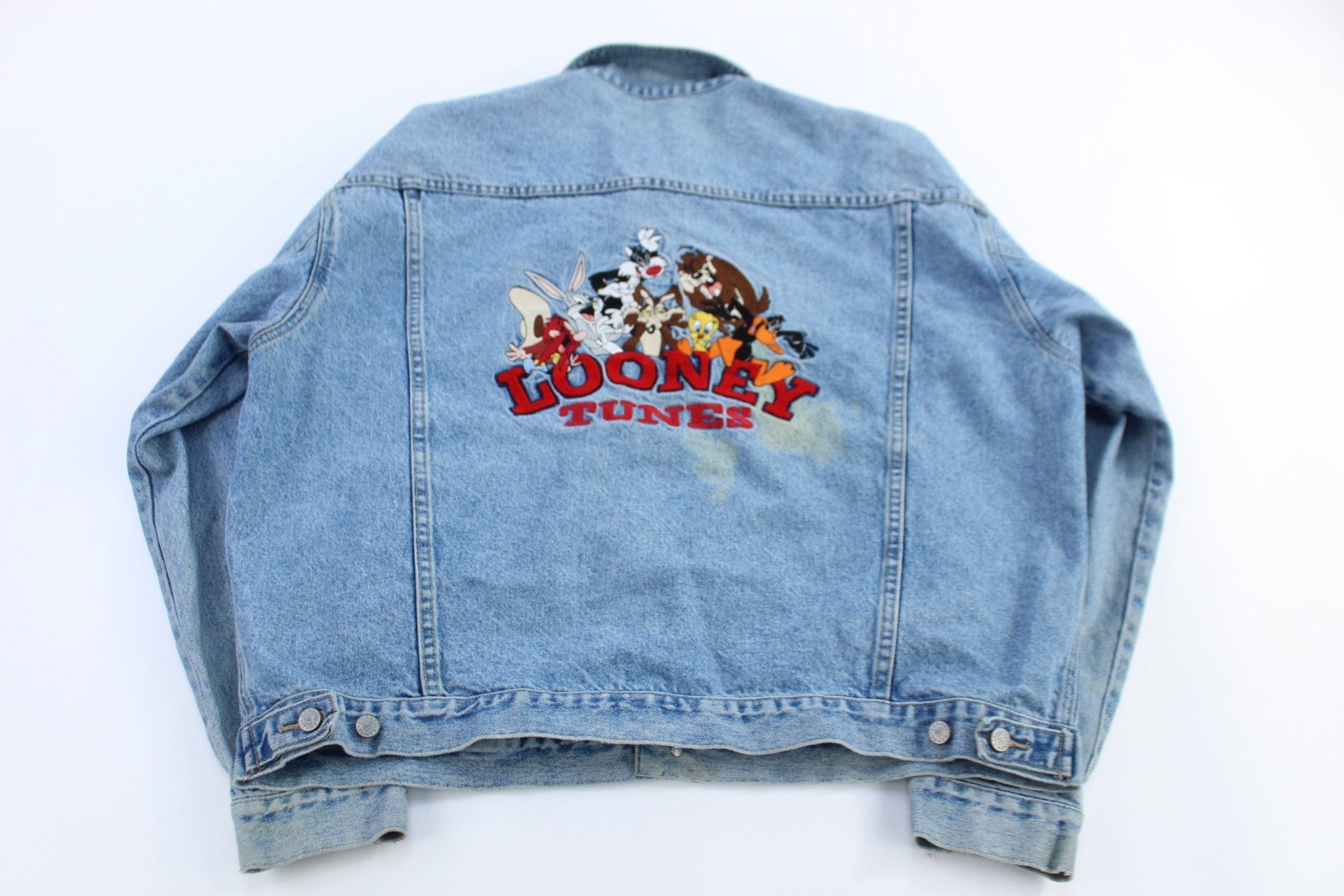 Vintage Warner Bros Looney Tunes Denim Jacket - Jacket - Thrifted Threads