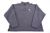Vintage Warner Bros Taz The Devil Quarter Zip Pullover - Sweatshirt - Thrifted Threads