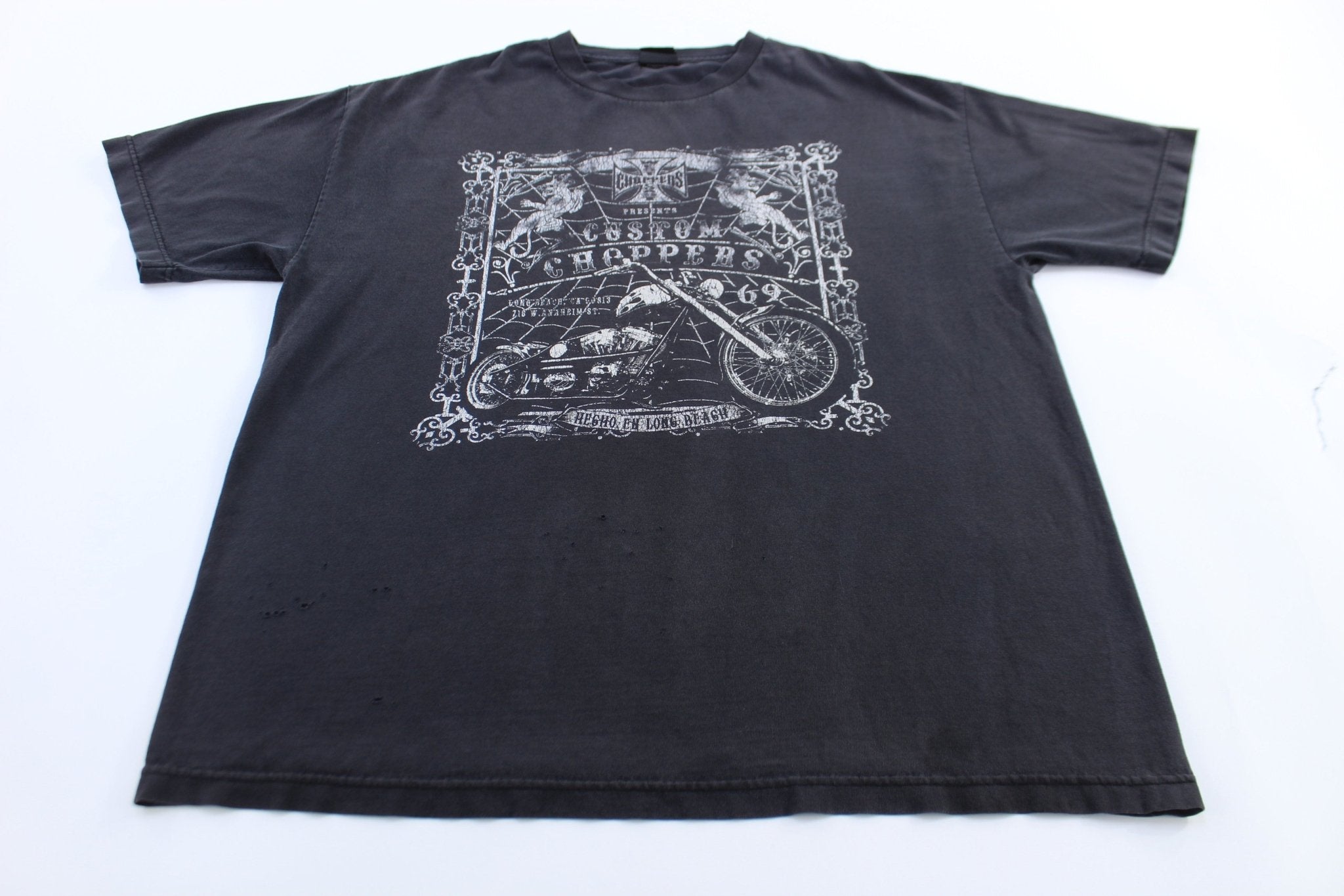 Vintage West Coast Choppers Long Beach, California Graphic T-Shirt - ThriftedThreads.com