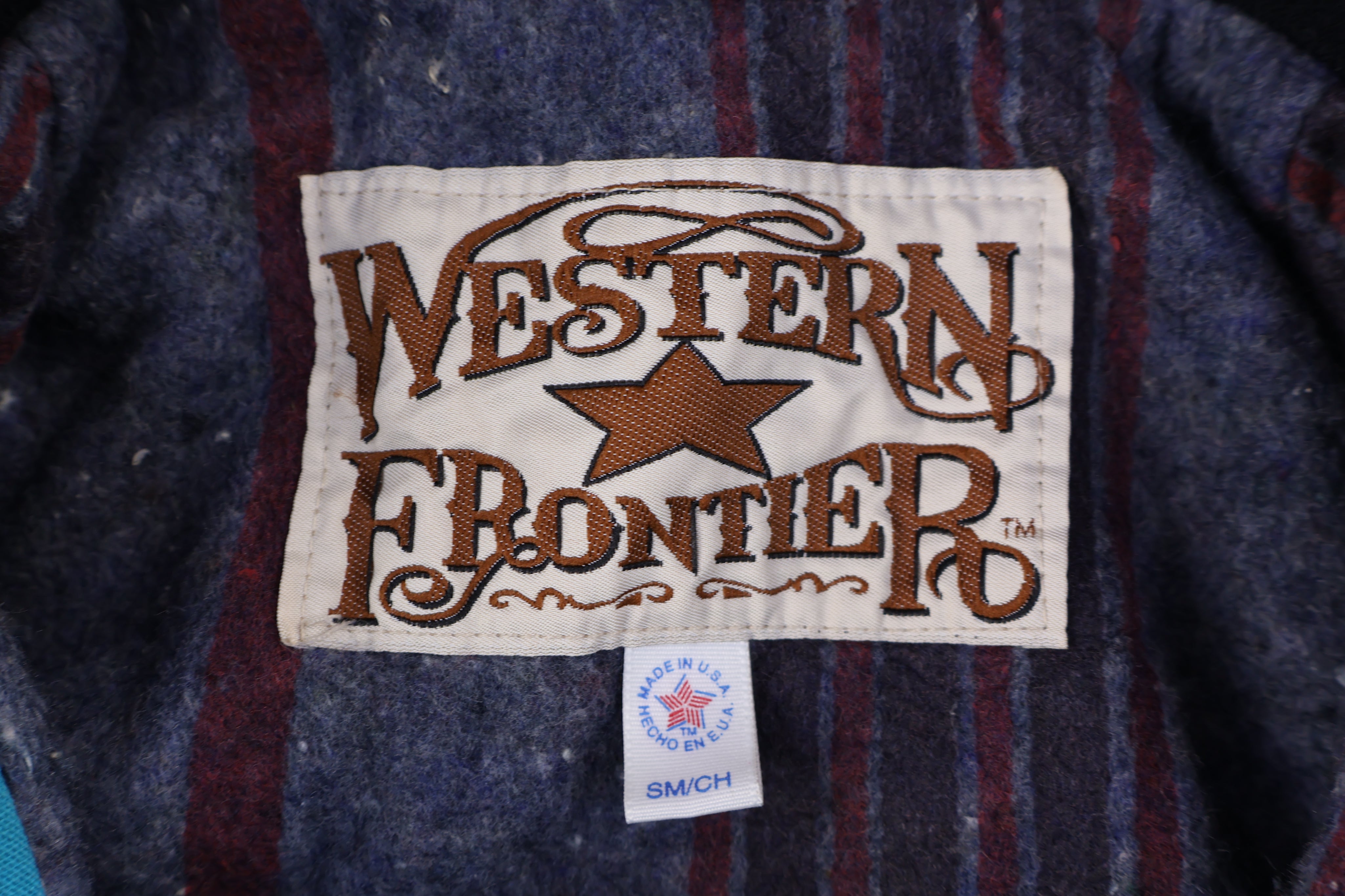 Vintage Western Frontier Blanket Lined Full Zip Jacket - Jacket - Thrifted Threads
