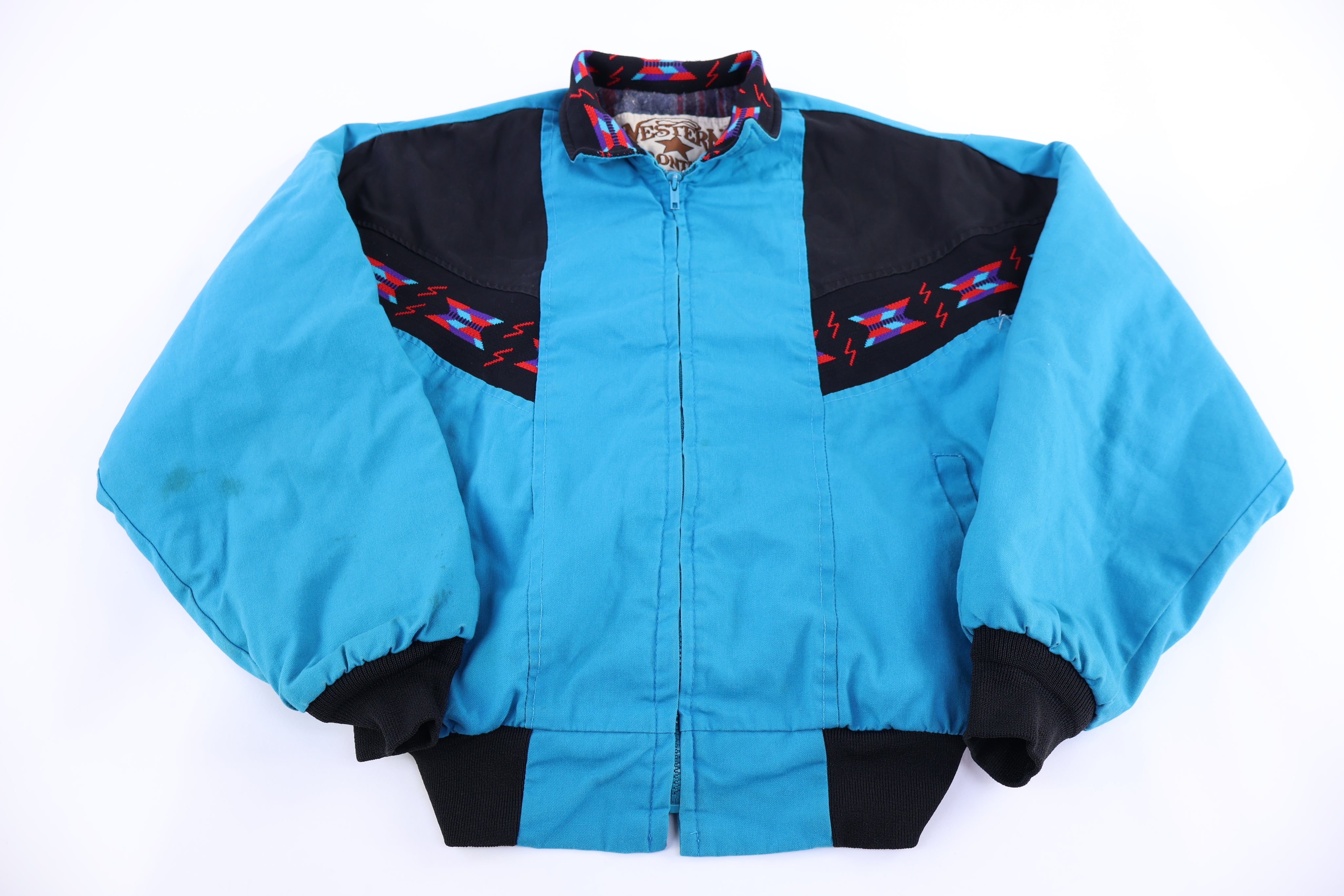 Vintage Western Frontier Blanket Lined Full Zip Jacket - Jacket - Thrifted Threads