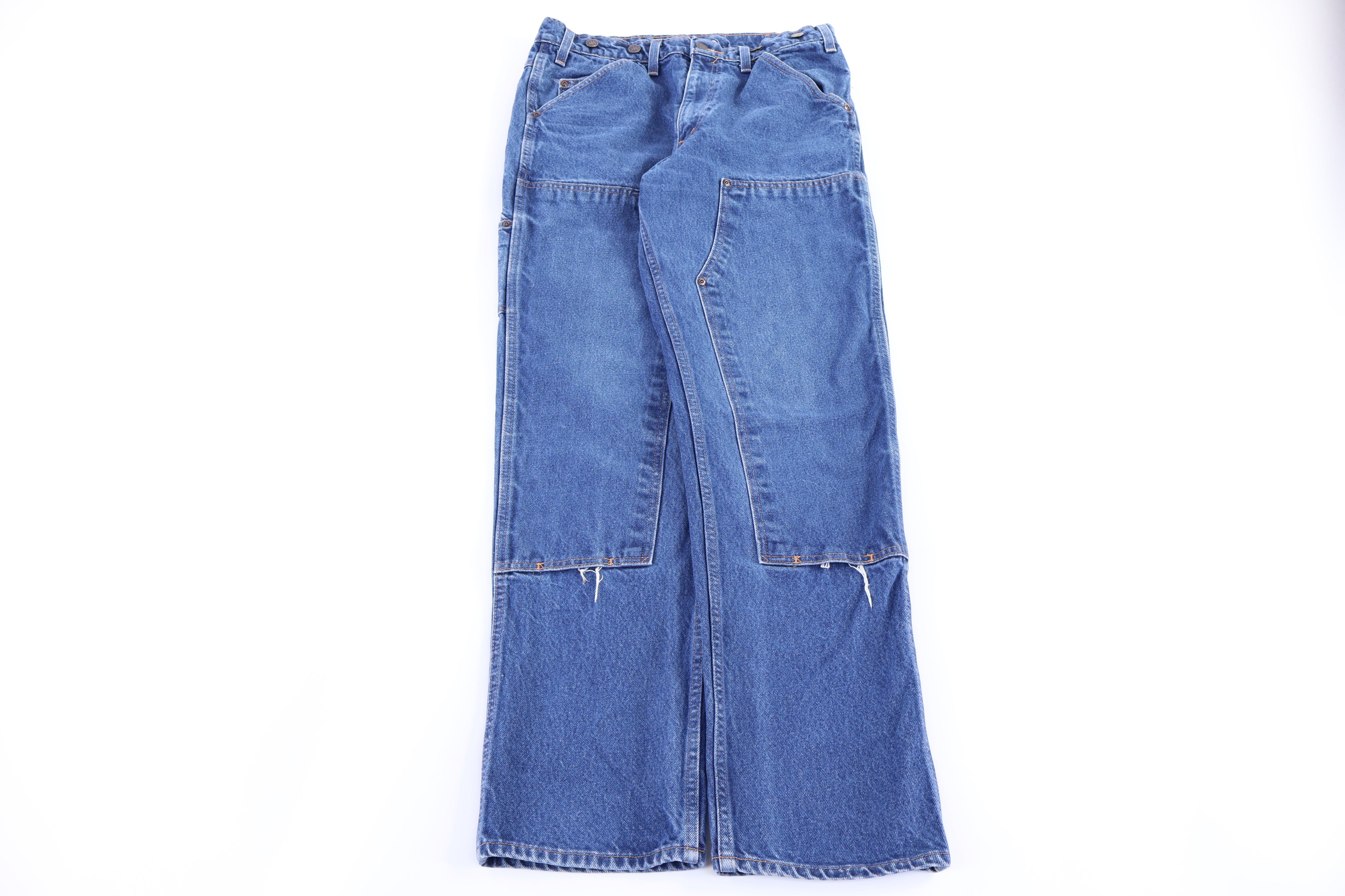 Vintage Wild Ass Dark Wash Double Knee Denim Jeans - Pants - Thrifted Threads