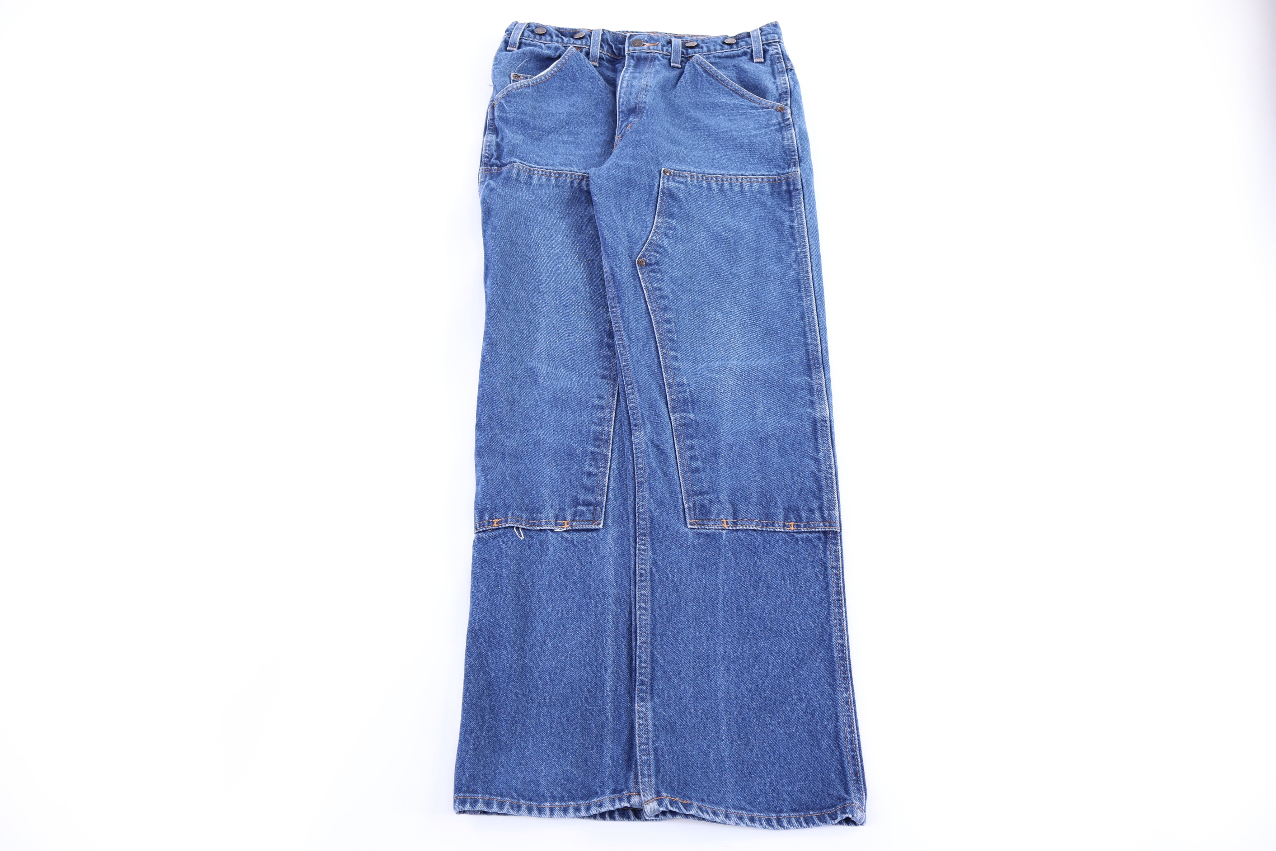 Vintage Wild Ass Dark Wash Double Knee Denim Jeans - Pants - Thrifted Threads