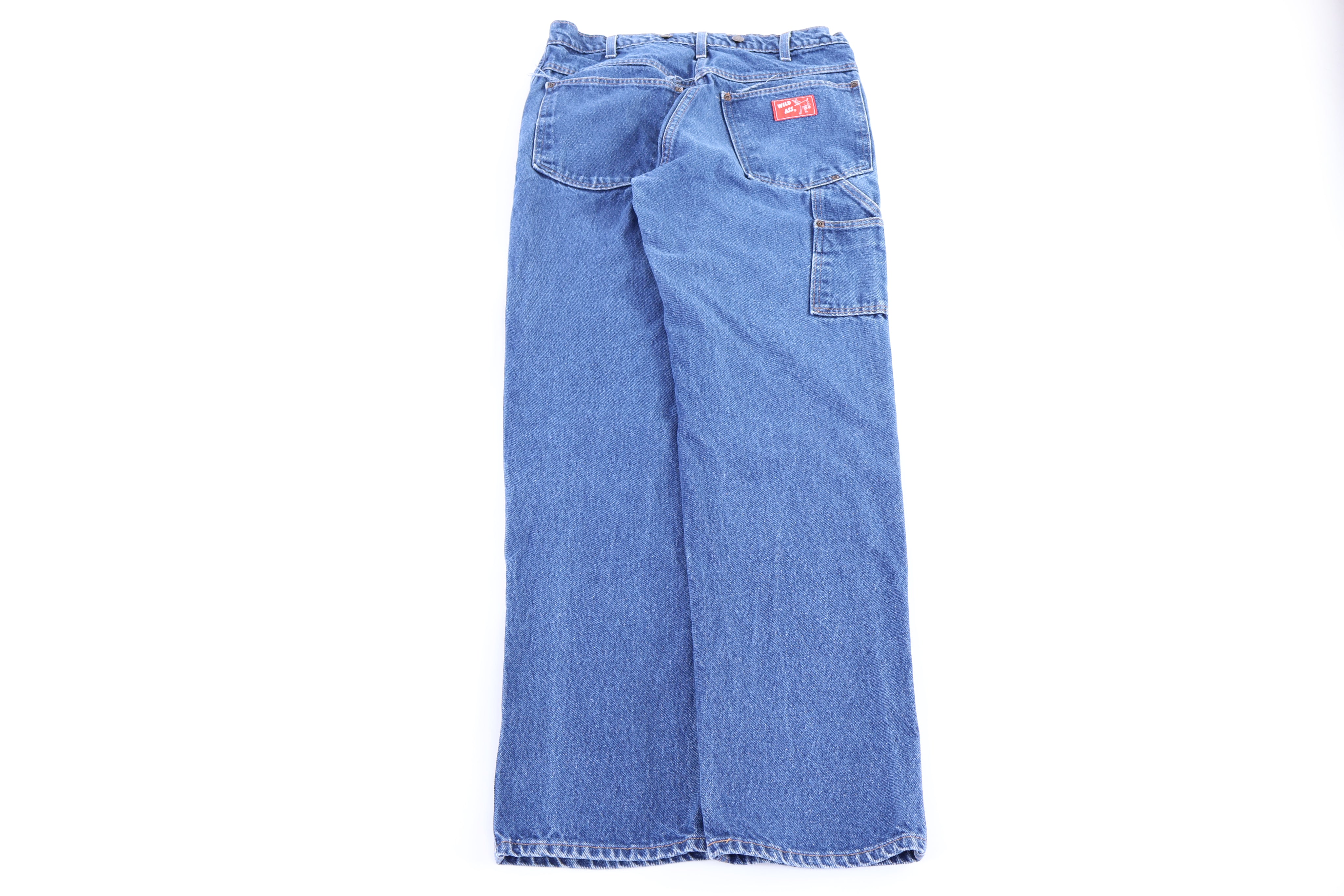 Vintage Wild Ass Dark Wash Double Knee Denim Jeans - Pants - Thrifted Threads