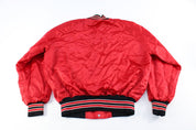 Vintage Wildcat Embroidered Black & Red Bomber Jacket - Jackets - Thrifted Threads