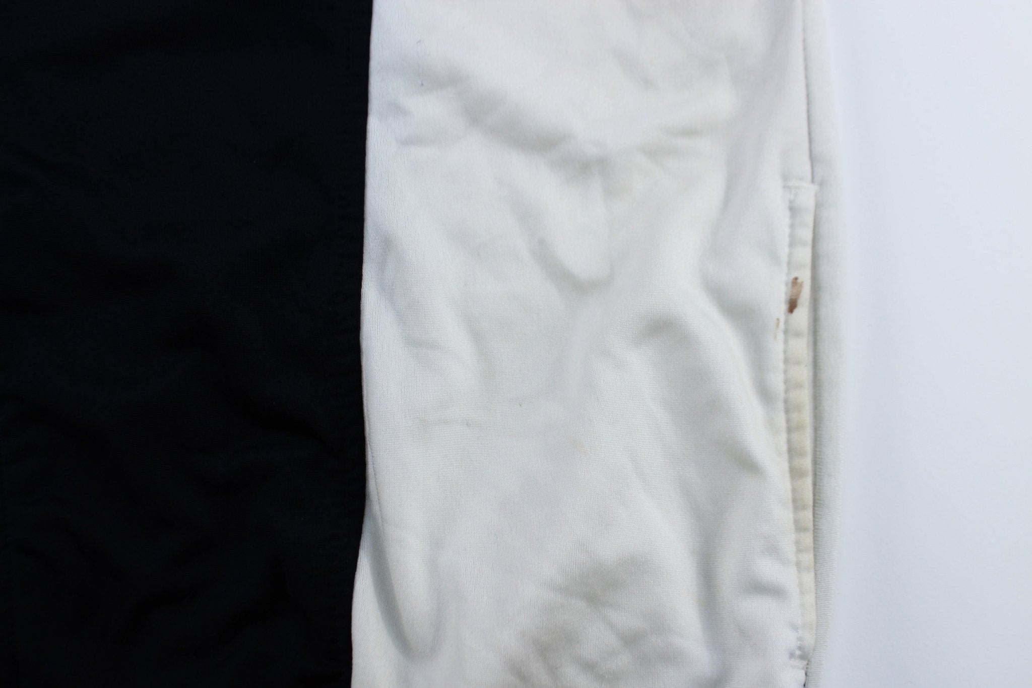 Vintage Wilson Embroidered Logo Blue, Black ,& White Track Jacket - ThriftedThreads.com