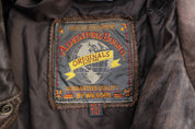 Vintage Wilson's Adventure Bound Brown Leather Jacket - ThriftedThreads.com