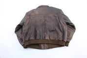 Vintage Wilson's Adventure Bound Brown Leather Jacket - ThriftedThreads.com