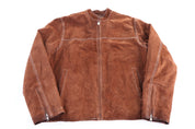 Vintage Wilsons Leather Brown Full Zip Leather Jacket - Jacket - Thrifted Threads