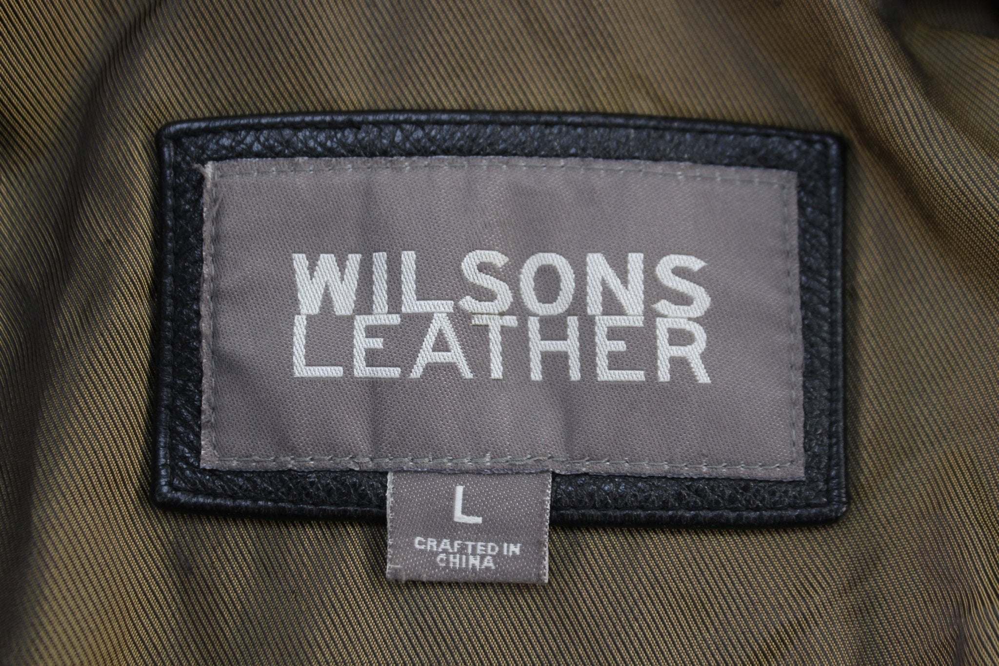 Vintage Wilsons Leather Full Zip Jacket - Jacket - Thrifted Threads