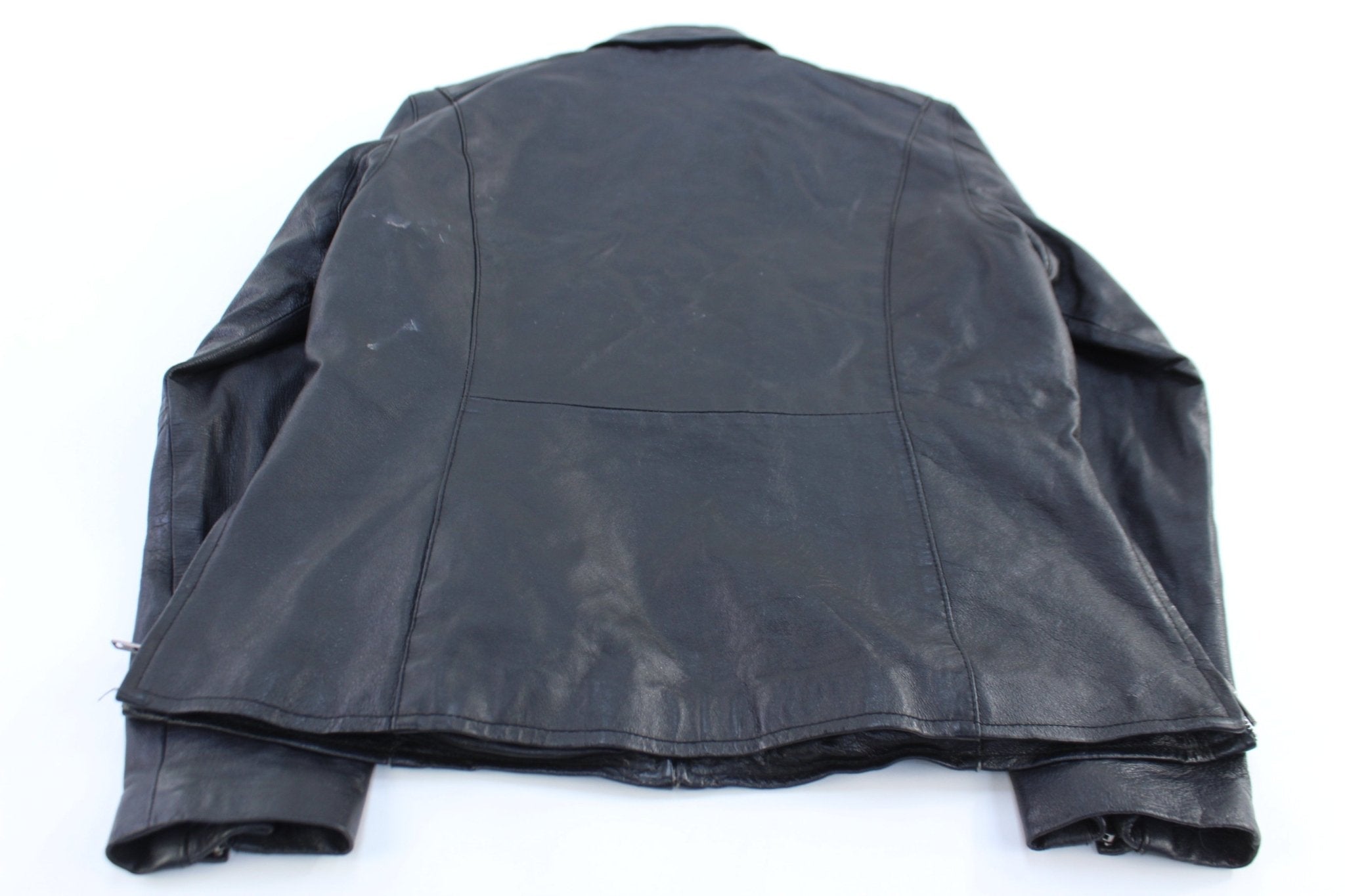 Vintage Women's Full Zip Leather Jacket - Jacket - Thrifted Threads