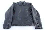 Vintage Women's Full Zip Leather Jacket - Jacket - Thrifted Threads