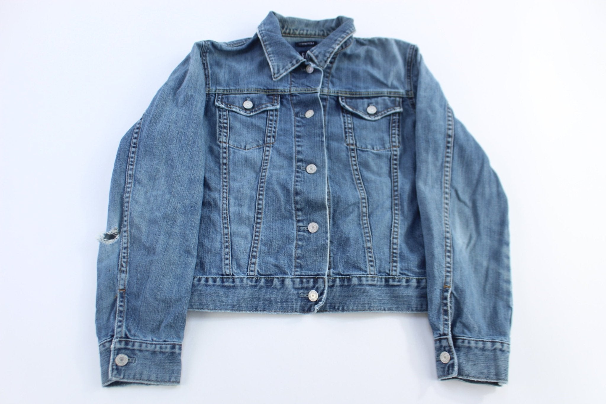 Vintage Women's Gap Stretch Denim Jacket - Jackets - Thrifted Threads