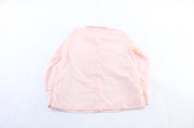 Vintage Women's New Fashion Creations Pink Tuxedo Ruffle Shirt - ThriftedThreads.com