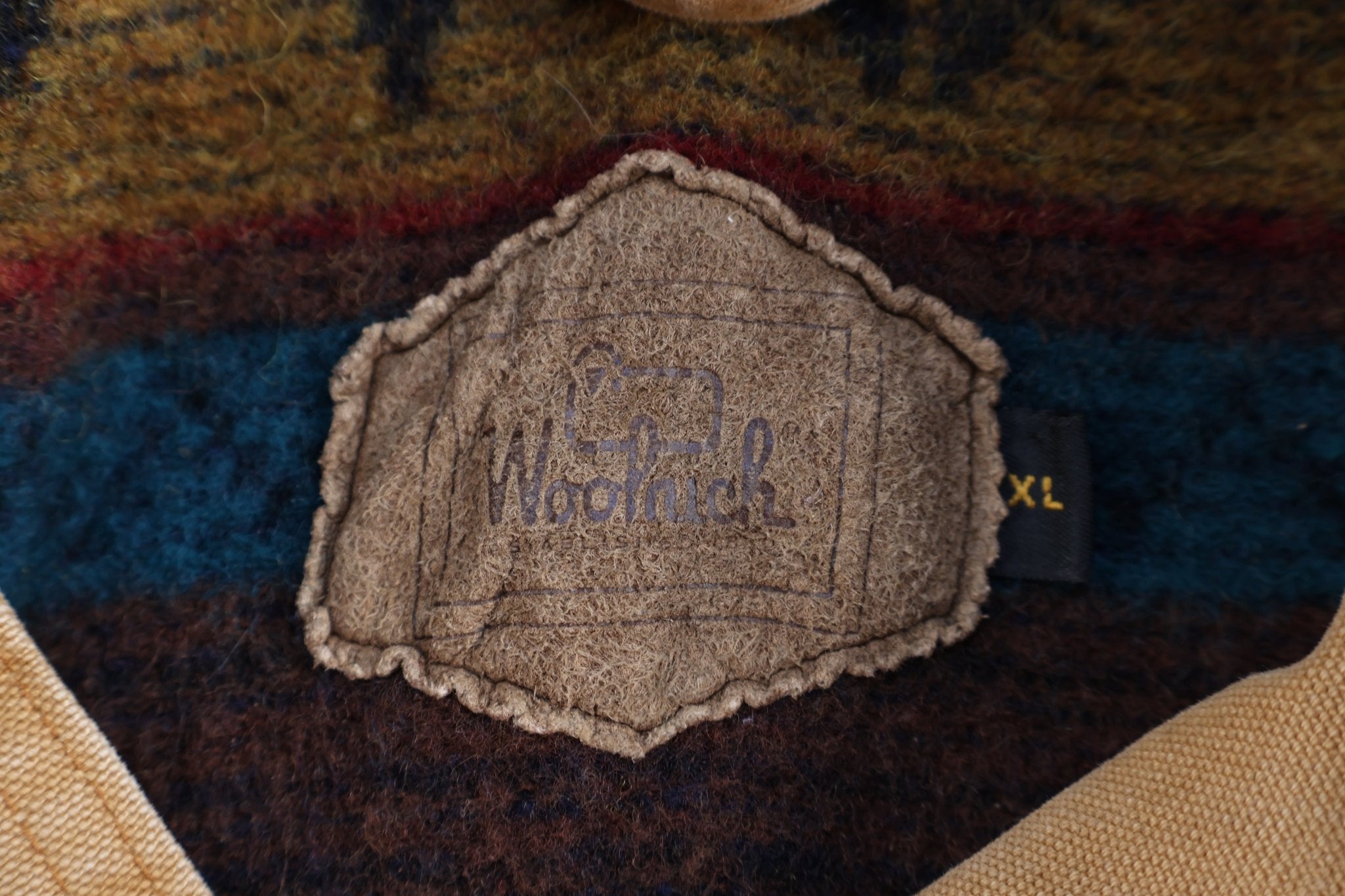 Vintage Woolrich Tan Blanket Lined Jacket - Jacket - Thrifted Threads