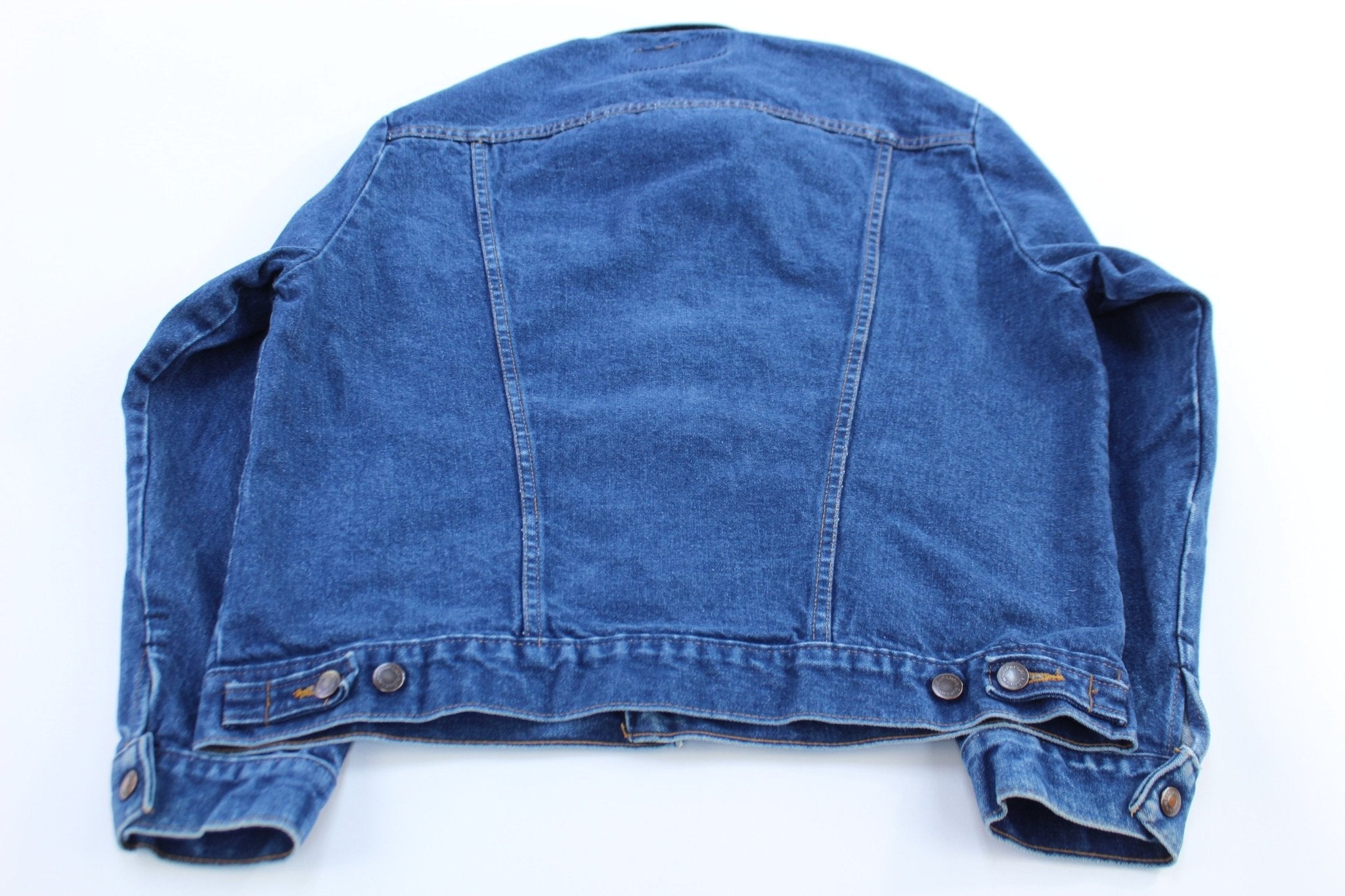 Vintage Wrangler Dark Wash Denim Jacket - ThriftedThreads.com
