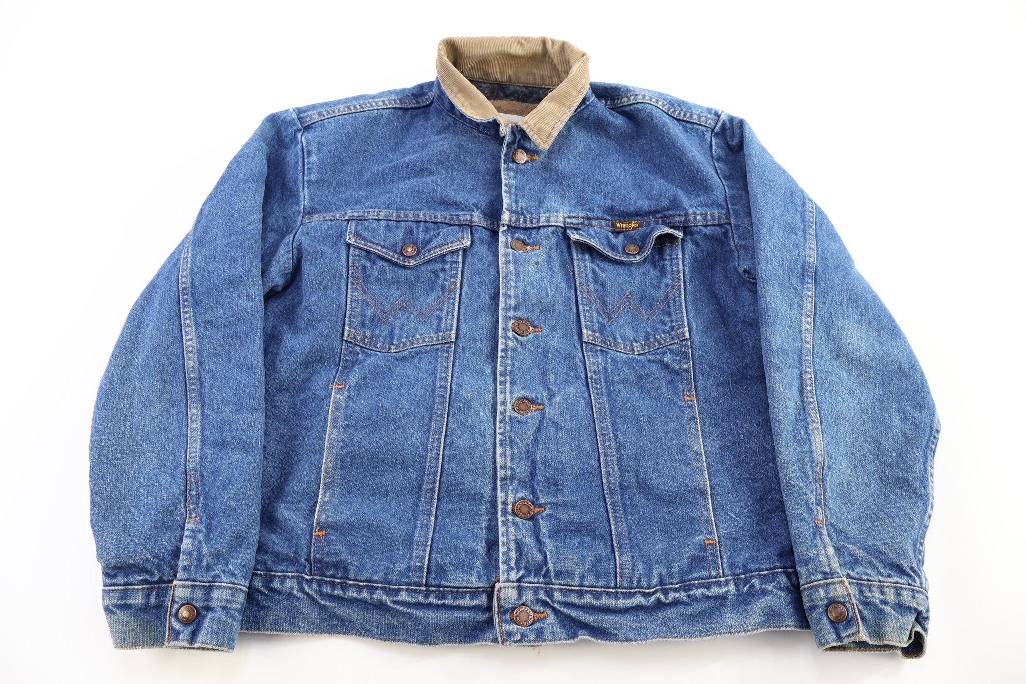 Vintage Wrangler Dark Wash Denim Jacket - Jacket - Thrifted Threads