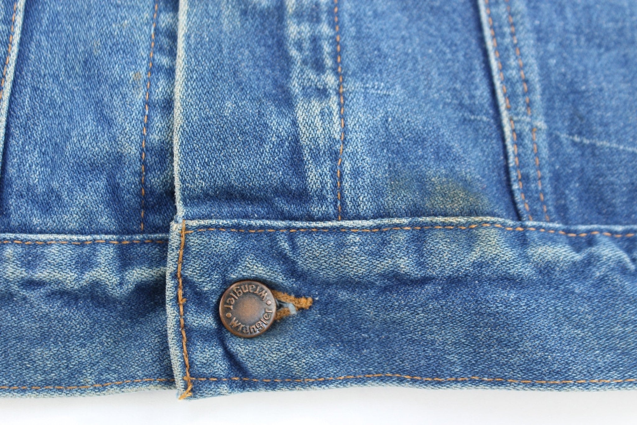 Vintage Wrangler Medium Wash Denim Trucker Jacket - Jacket - Thrifted Threads