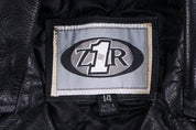 Vintage Z1R Black Leather Full Zip Jacket - Jacket - Thrifted Threads