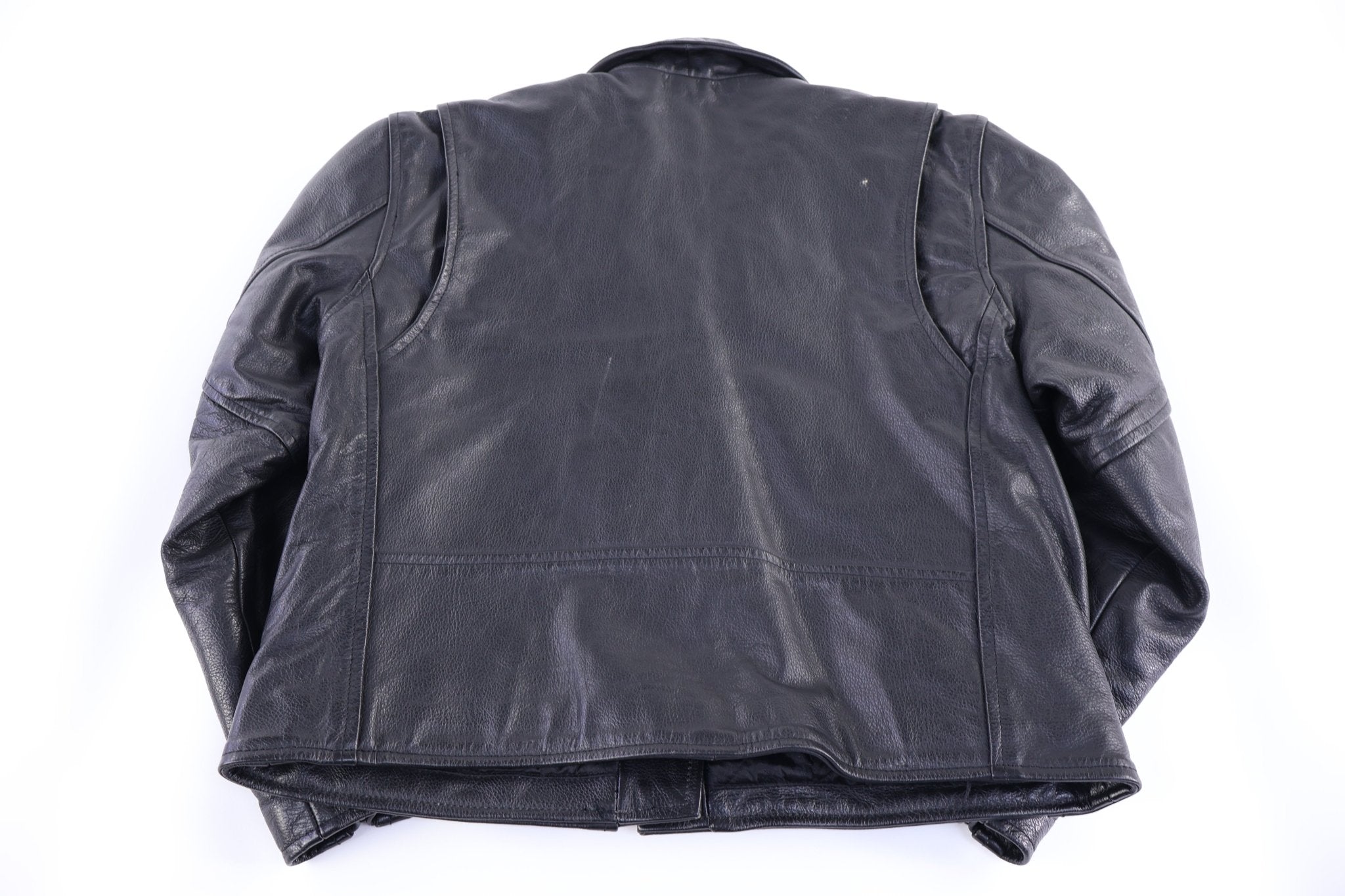 Vintage Z1R Black Leather Full Zip Jacket - Jacket - Thrifted Threads