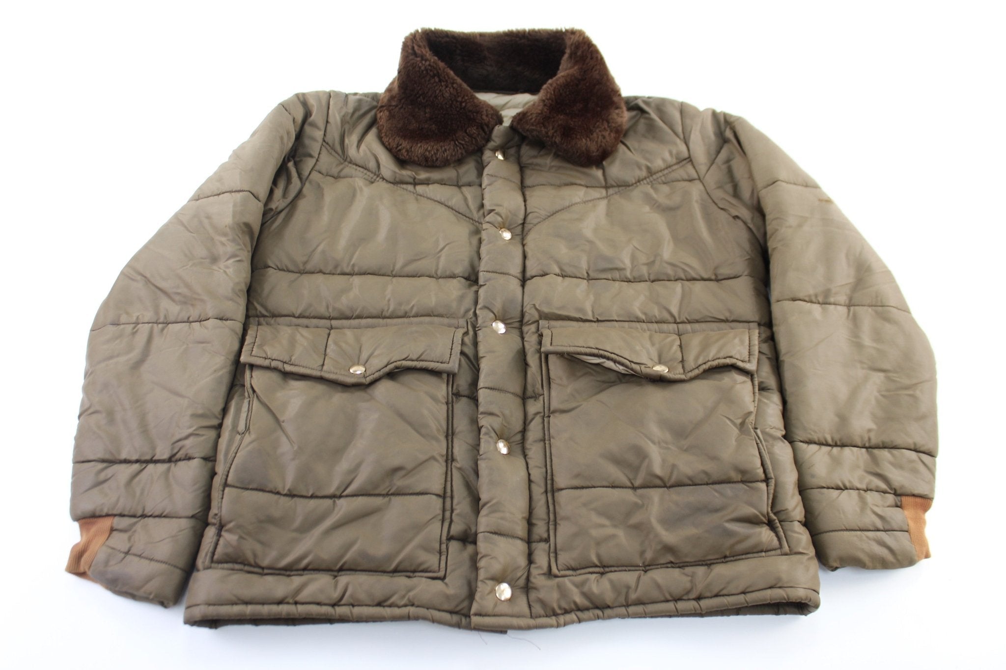 Walls Blizzard-Pruf Brown Insulated Outerwear Jacket - Jackets - Thrifted Threads