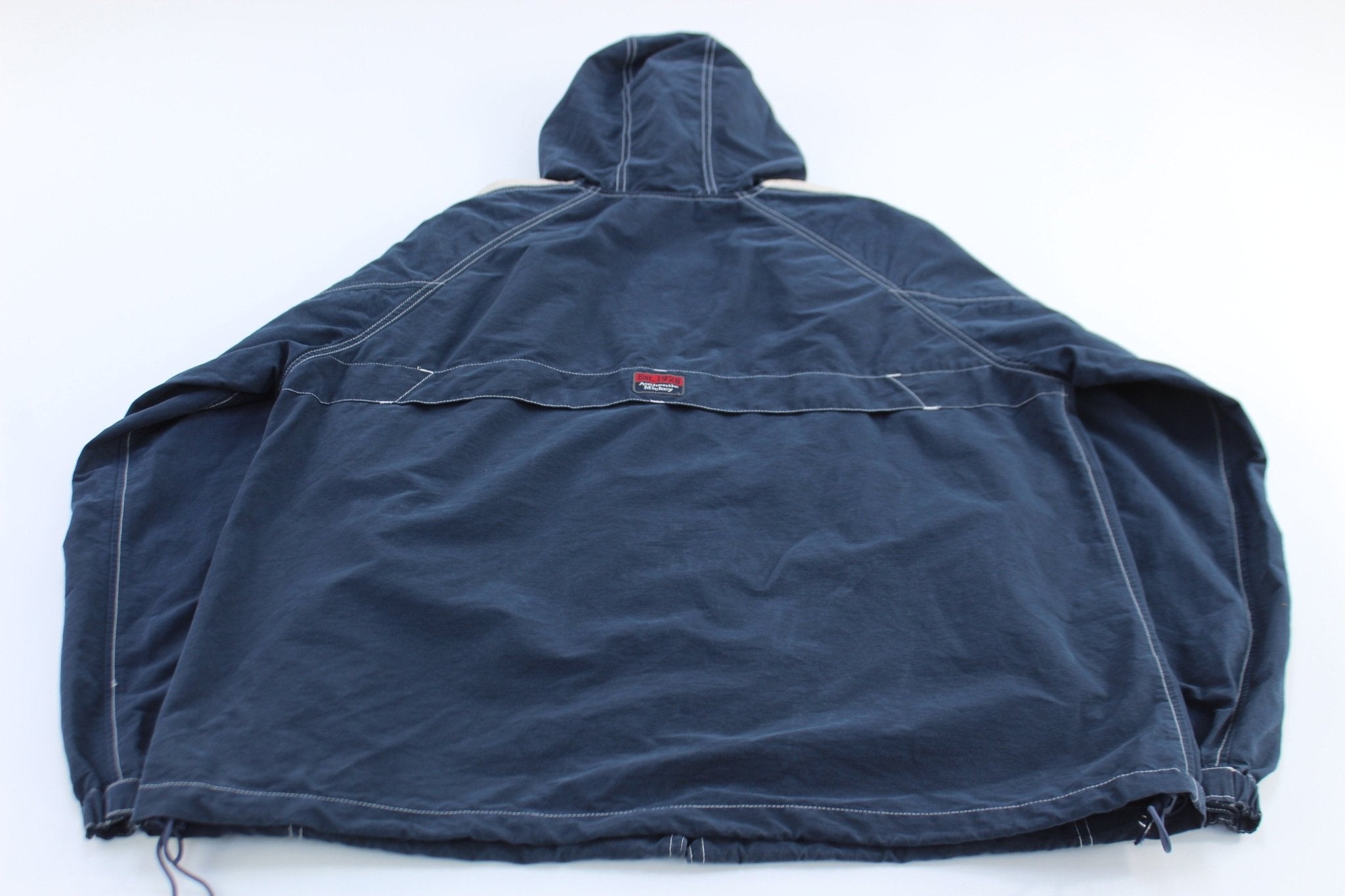 Walt Disney World Embroidered Mickey Striped Zip Up Jacket - ThriftedThreads.com