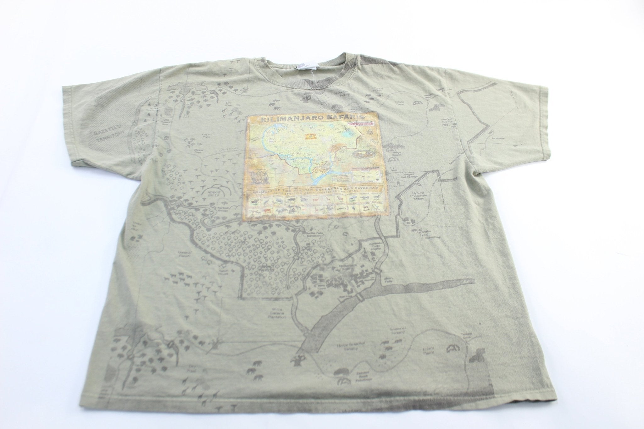 Walt Disney World Kilimanjaro Safaris All Over Print T-Shirt - ThriftedThreads.com