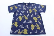 Warner Bros Bugs Bunny & Elmer Fudd All Over Print T-Shirt - ThriftedThreads.com