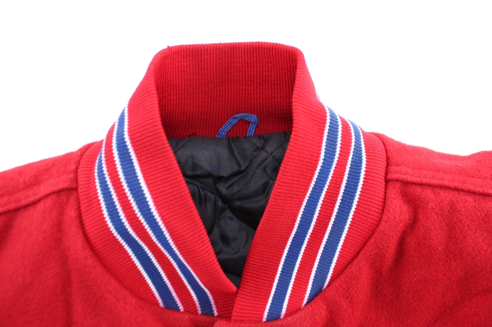 Warren Capitals Embroidered Hockey Club Varsity Jacket - Jacket - Thrifted Threads
