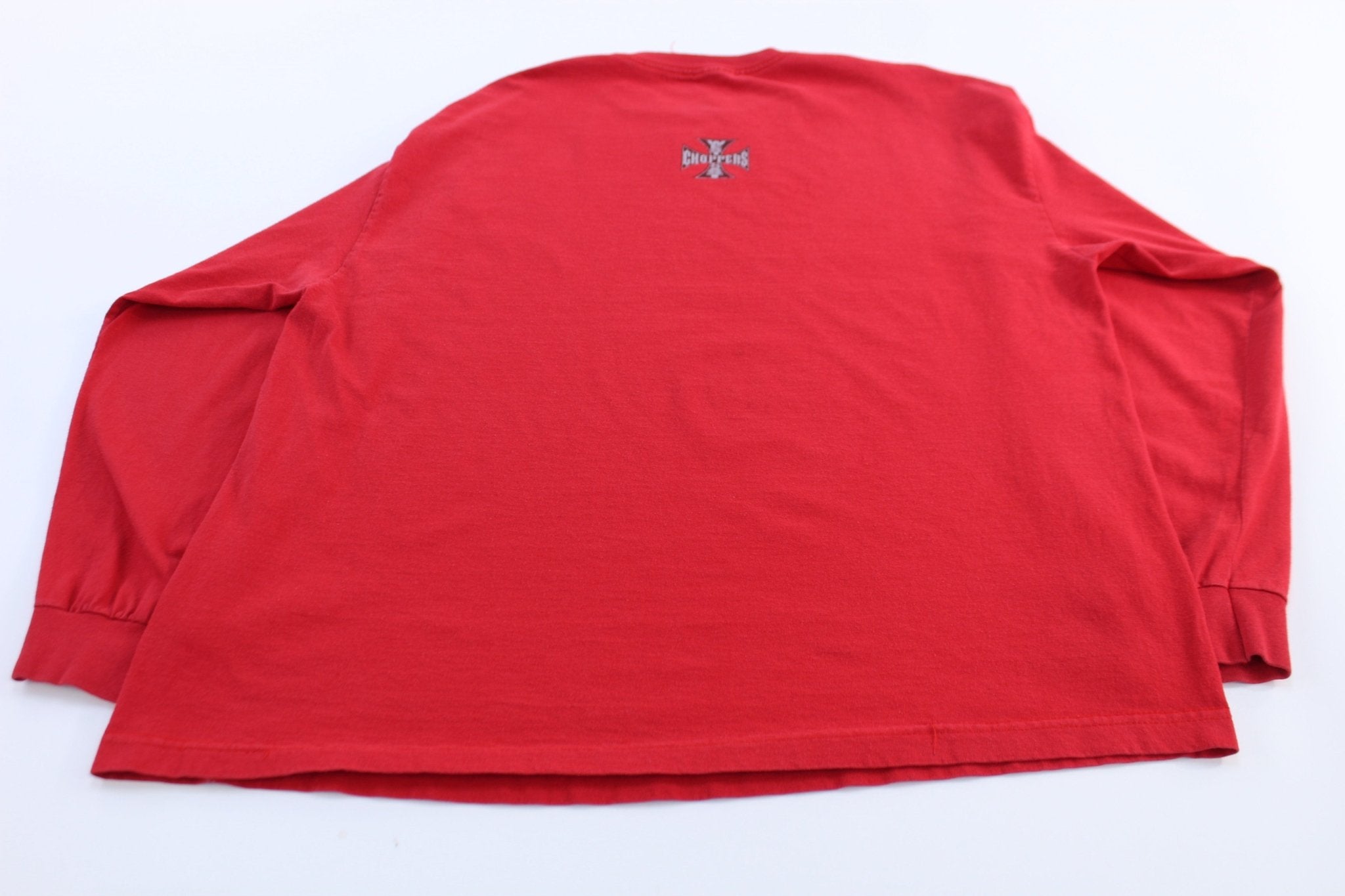 West Coast Choppers Red Long Sleeve T-Shirt - ThriftedThreads.com