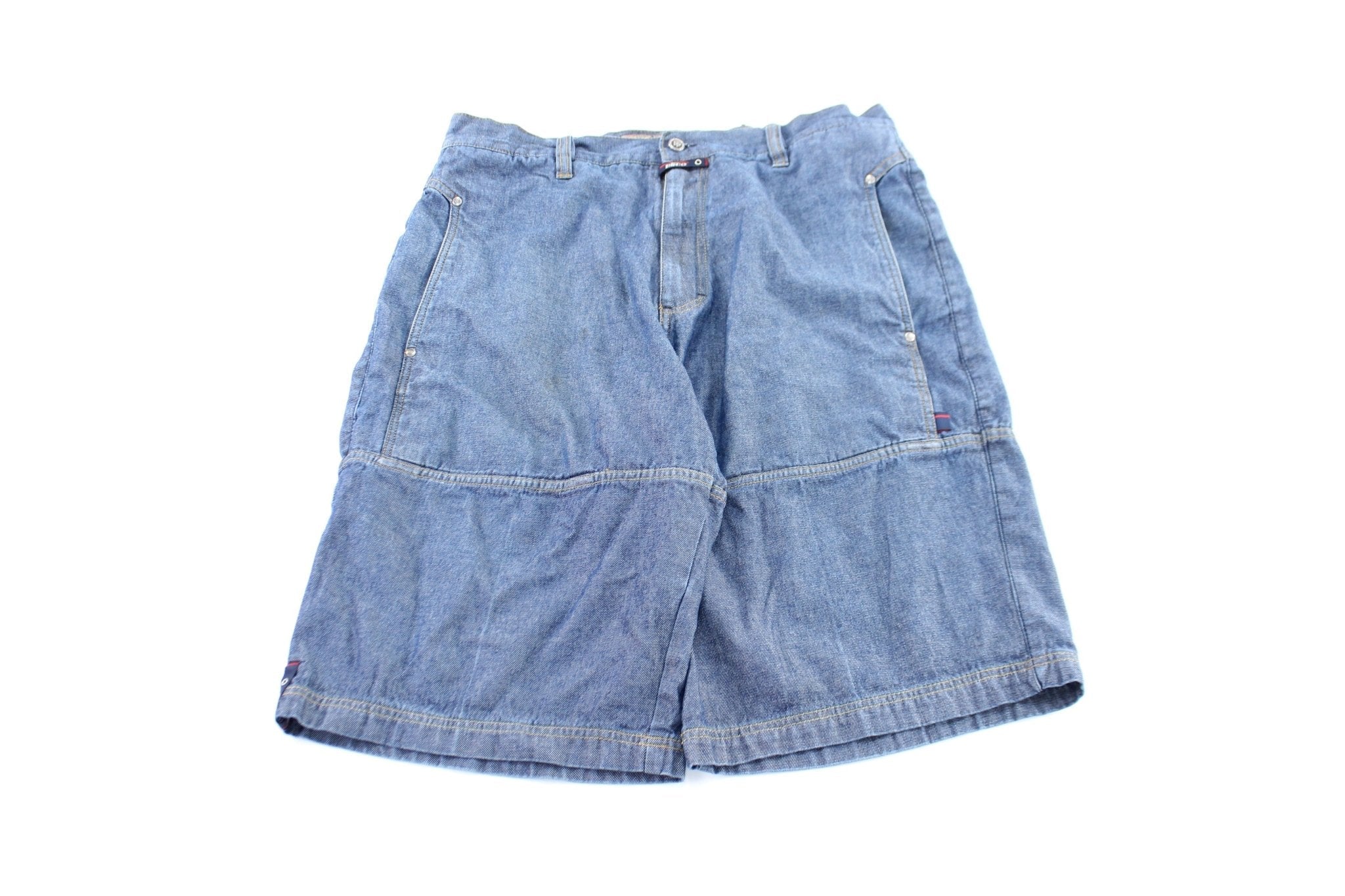 Willie Esco Dungarees Embroidered Denim Shorts - Pants/Shorts - Thrifted Threads