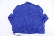 Wilson Embroidered Logo Blue, Silver, & White Zip Up Jacket - Jackets - Thrifted Threads