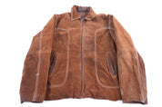 Wilson Leather Brown Suede Leather Jacket - Jacket - Thrifted Threads