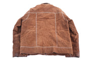 Wilson Leather Brown Suede Leather Jacket - Jacket - Thrifted Threads