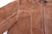 Wilson Leather Brown Suede Leather Jacket - Jacket - Thrifted Threads