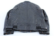 Wilsons Leather Black Zip Up Jacket - Jackets - Thrifted Threads