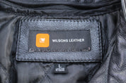 Wilsons Leather Black Zip Up Jacket - Jackets - Thrifted Threads