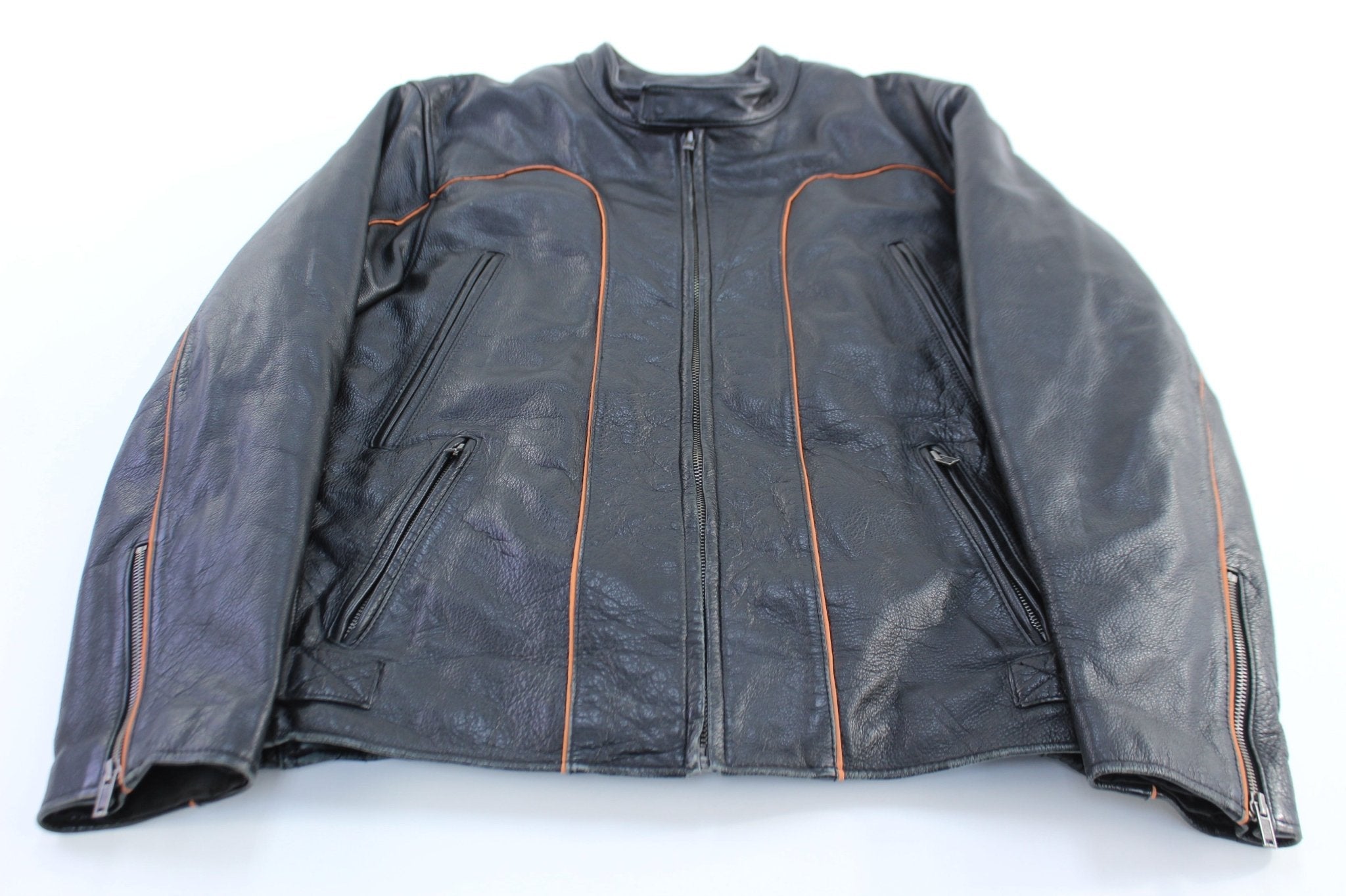 Wilsons Leather Black Zip Up Jacket - Jackets - Thrifted Threads