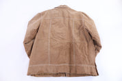 Wilson's Leather M. Julian Tan Suede Zip Up Jacket - Jacket - Thrifted Threads