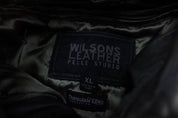 Wilson's Leather Pelle Studio Black Leather Zip Up Jacket - Jacket - Thrifted Threads
